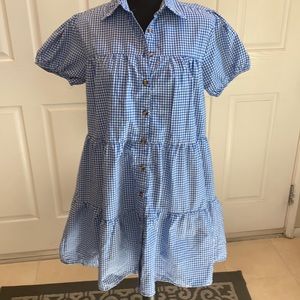Speed Control NWT size small, gingham tiered dress